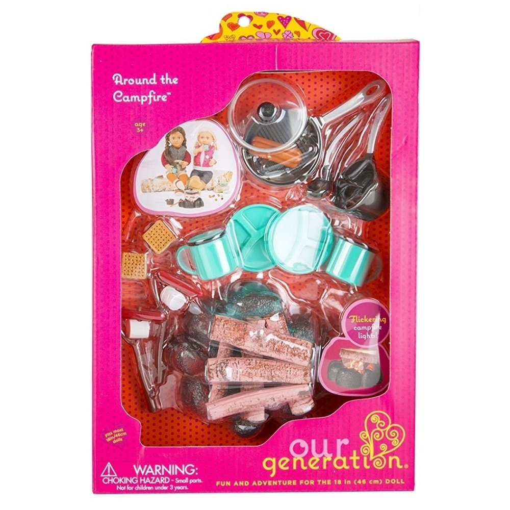 Our Generation Dolls Around The Campfire Playset